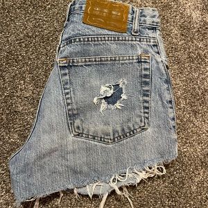 Vintage Bullseye high waisted distressed daisy dukes